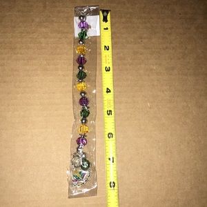 Jewel-toned Mardi Gras bracelet